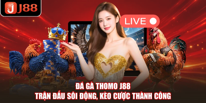 Đá Gà Thomo J88 - Trận Đấu Sôi Động, Kèo Cược Thành Công